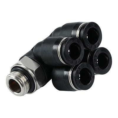 PAW-G Male BSPP Thread(G Thread) Rotary YType 5 Way