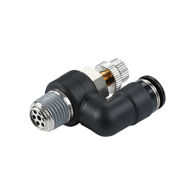 SS-R Speed Controller Straight Male BSPTThread(R Thread) With Universal Direction