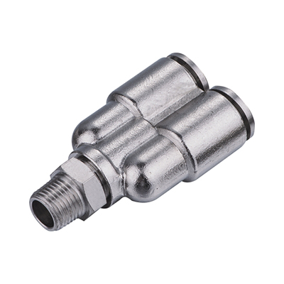 NPWT-R All Brass Male BSPT Thread (R Thread)Y Type 3 Way