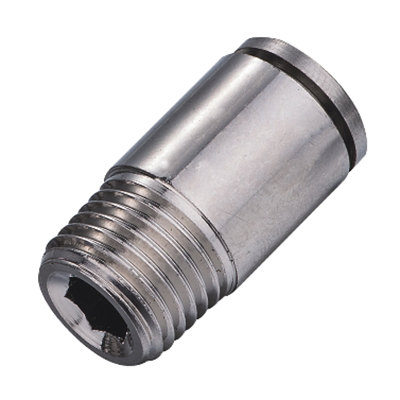 NPOCT-R All Brass Conceal Hexagon Straight Male BSPTThread(R Thread)