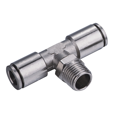 NPBT-R All Brass Tee Type Male BSPT Thread (R Thread)