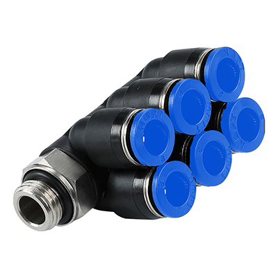 PAT-G Male BSPP Thread(G Thread) Rotary YType 7 Way