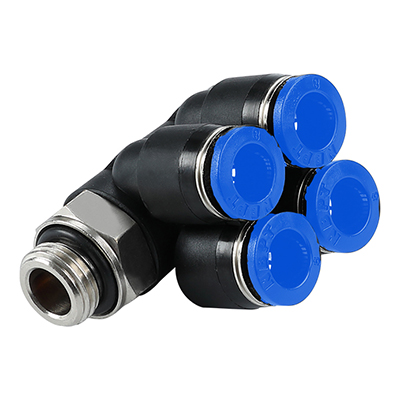 PAW-G Male BSPP Thread(G Thread) Rotary YType 5 Way