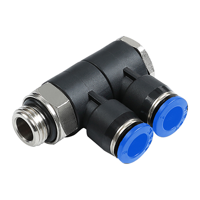 PHW-G Male BSPP Thread(G Thread) Rotary FType 3 Way