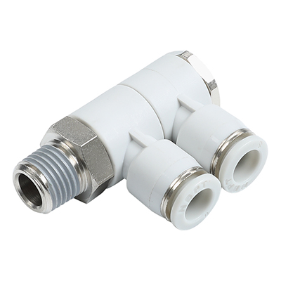 PHW-R Male BSPT Thread(R Thread) Rotary FType 3 Way