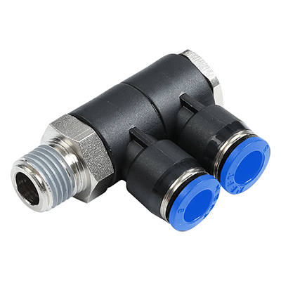 PHW-R Male BSPT Thread(R Thread) Rotary FType 3 Way