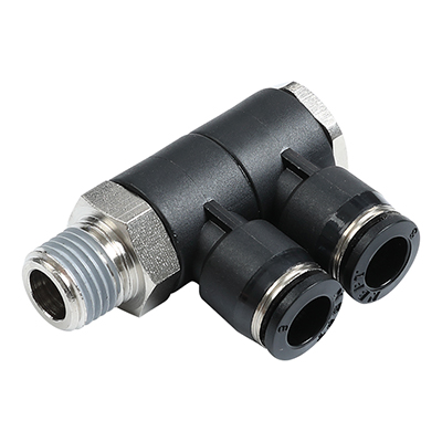 PHW-R Male BSPT Thread(R Thread) Rotary FType 3 Way