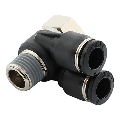 PAF Male Female BSPT Thread(R Thread)4 Way Rotary