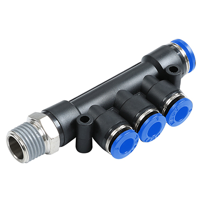 PKD-R Male BSPT Thread(R Thread) 5 Way