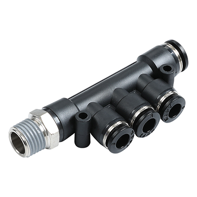 PKD-R Male BSPT Thread(R Thread) 5 Way