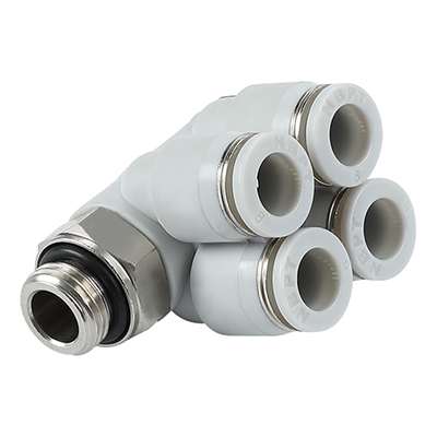 PAW-G Male BSPP Thread(G Thread) Rotary YType 5 Way