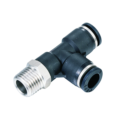 PD-R-S Side BSPT Thread(R Thread) Tee Type3 Way