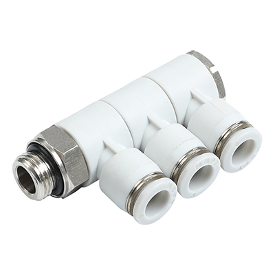 PHT-G Male BSPP Thread(G Thread) Rotary FType 4 Way